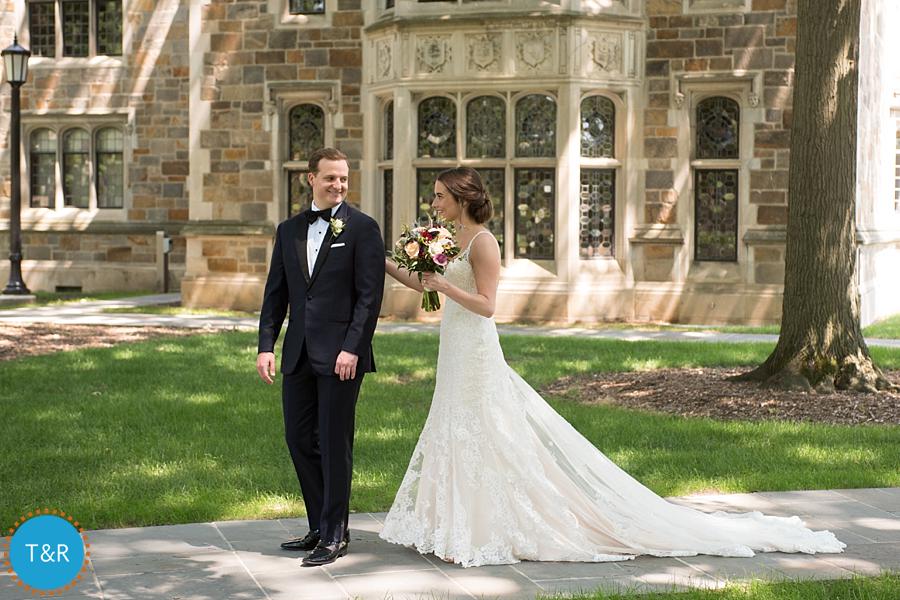 Katie and Drew's first look at the First Presbyterian Church of Ann Arbor