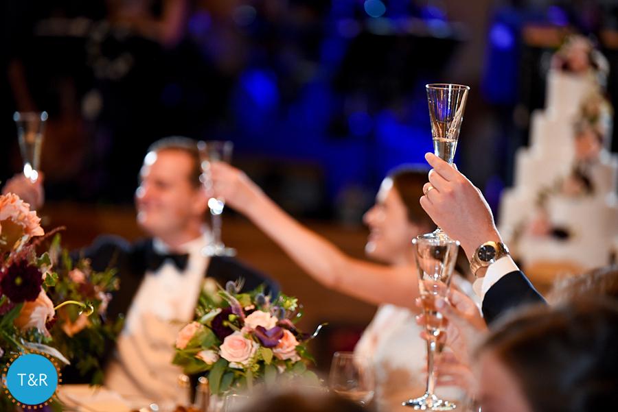 The toasts and the wedding reception