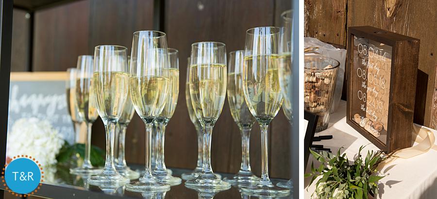 glasses of champagne